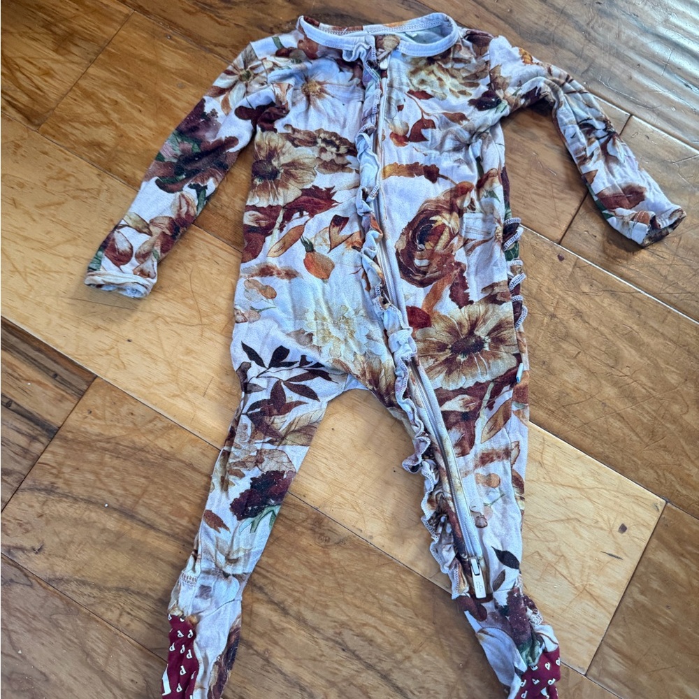Posh Peanut Autumn Floral Kids One Piece